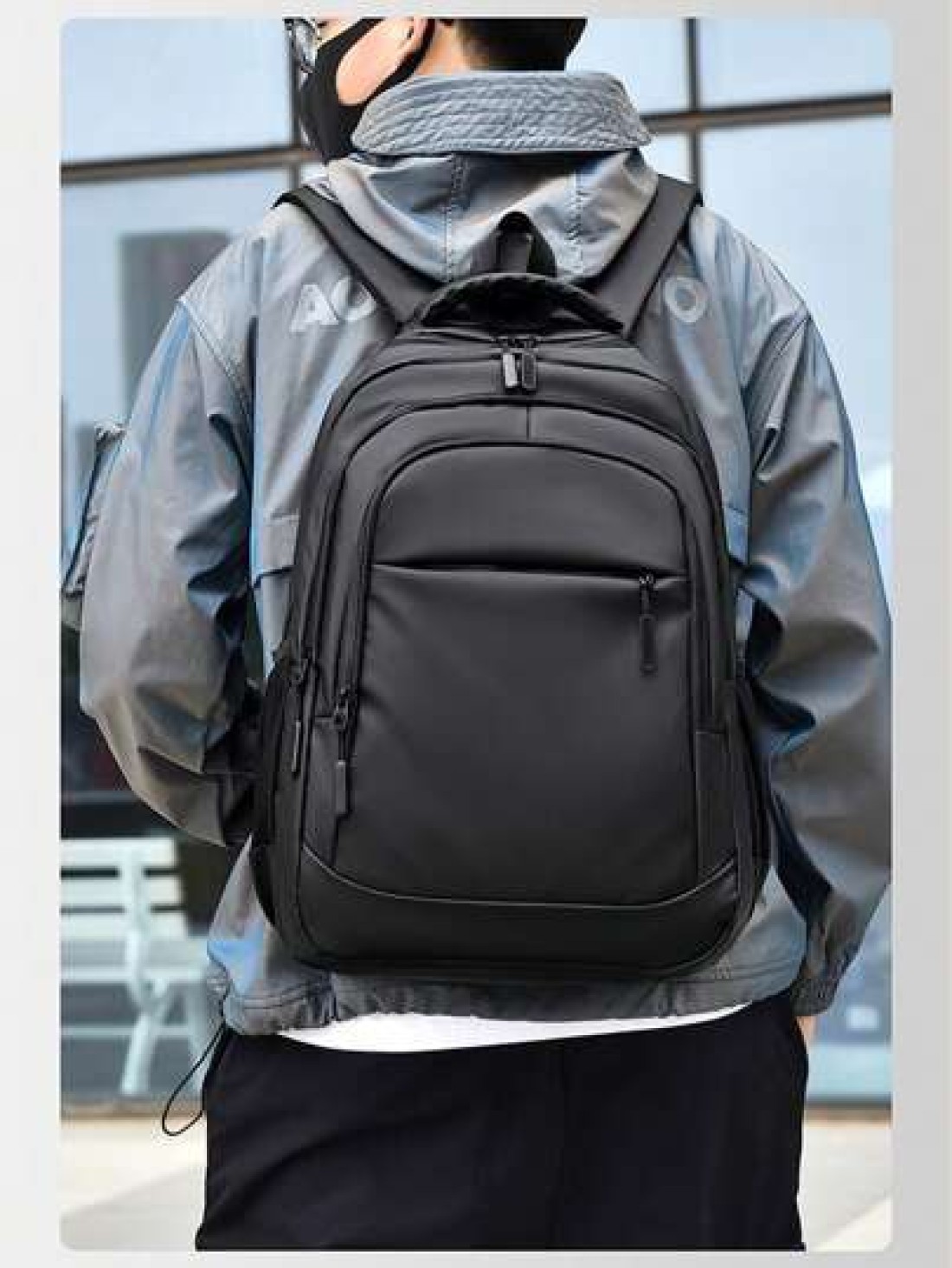 1 PC Water Proof And Wear Resistant Men s Large Capacity Backpack Travel School Bag College School Casual Backpack Solid Color Backpack Sports Holiday Essentials Travel Bag Summer Large Bag Spring Sch