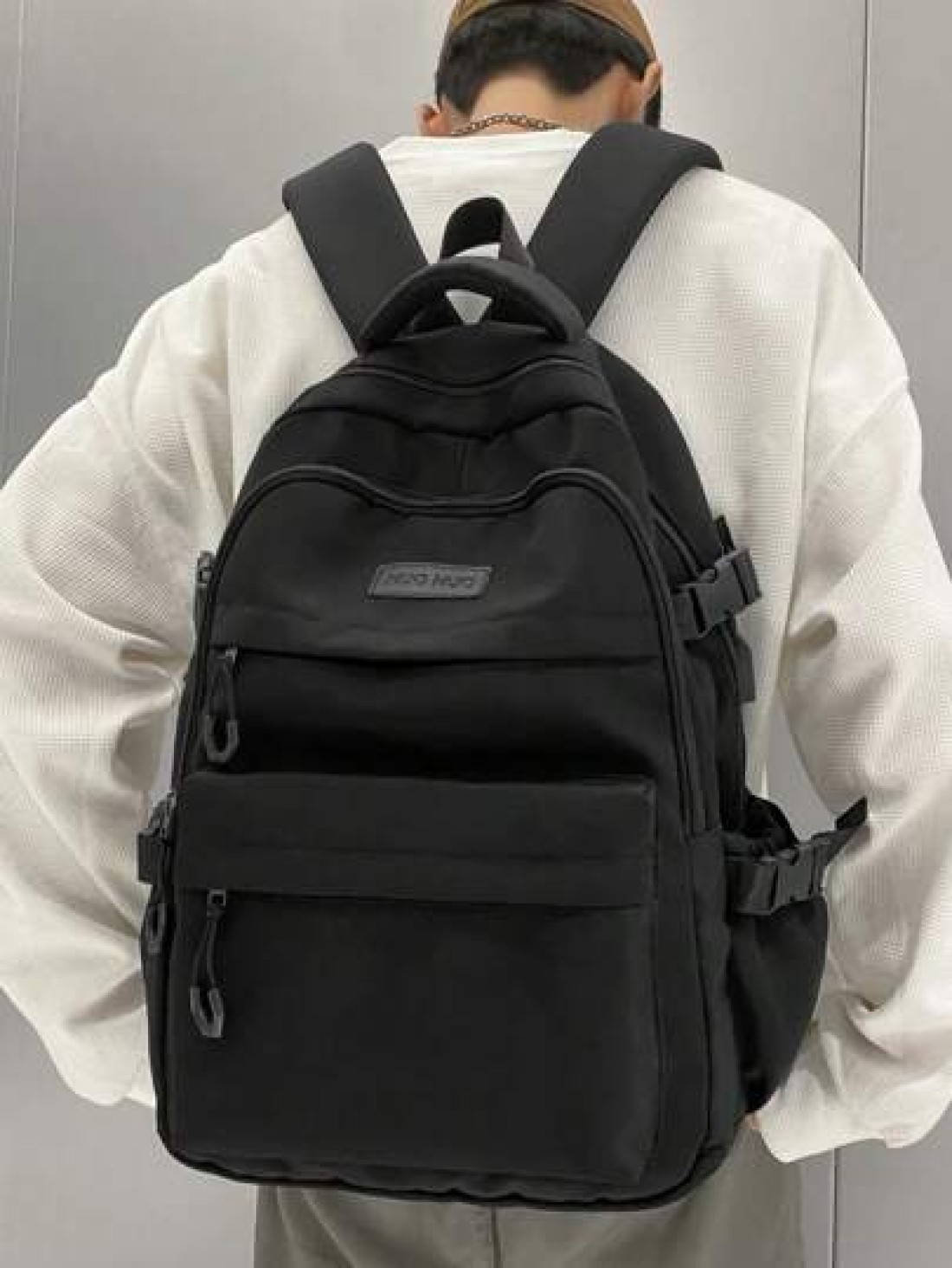 New Multi Layer Design Backpack With Simple And Versatile Style Large Capacity Backpack For Students To Go To School Class And Travel Unisex