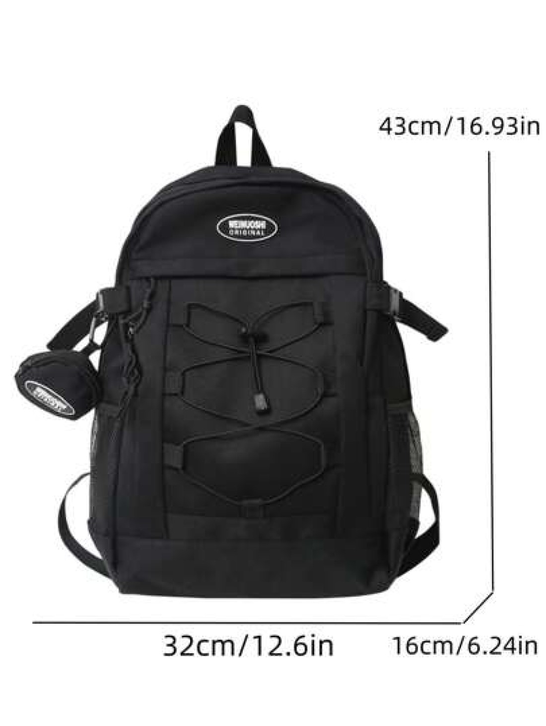 Men s Backpack Large Capacity Simple Solid Color Backpack Student Backpack Small Bag In Picture Purchase Bag Gift