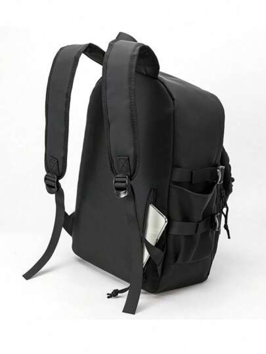 Unisex Large Capacity Luminous Casual Backpack Solid Color College High School Student Backpack For Men Fashionable Lightweight Simple Waterproof Backpack Korean Style Travel Laptop Bag Anime School S