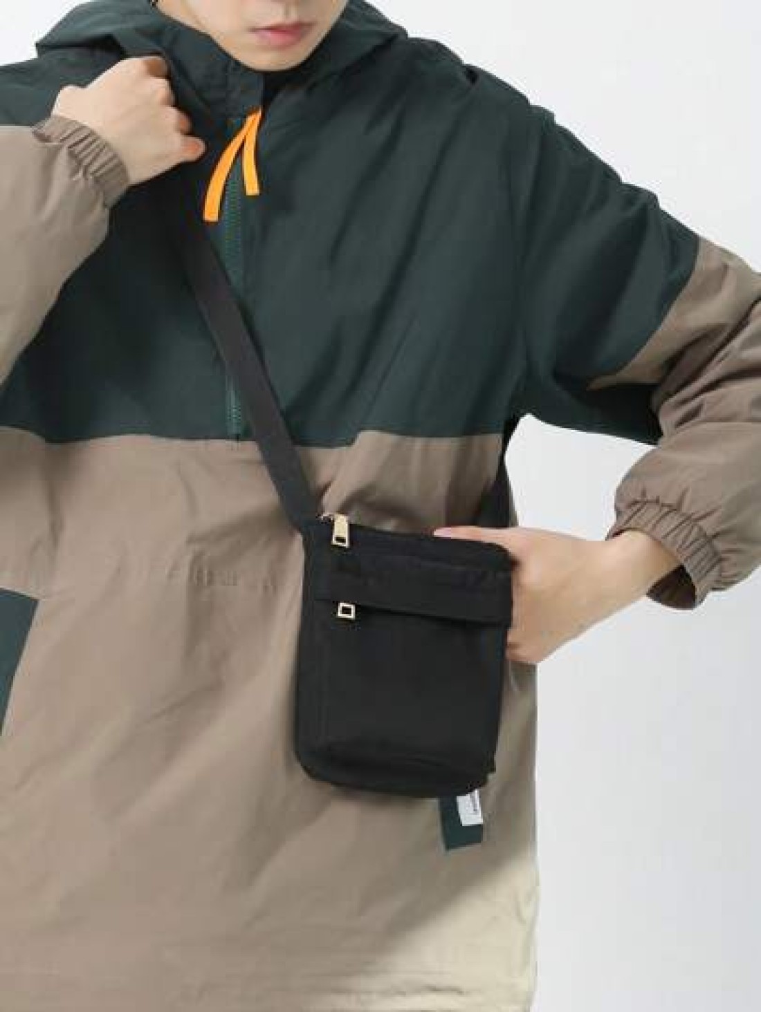 Men s Mini Shoulder Bag Messenger Bag Crossbody Bag Wallet Purse Sling Bag