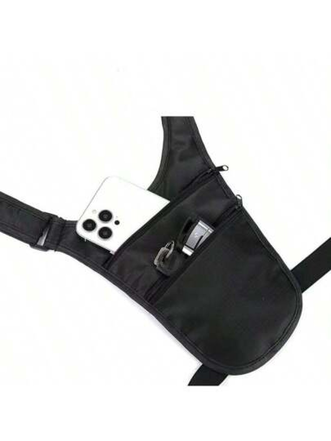 Men s One Shoulder Bag Crossbody Bag Phone Pouch Multi Layer Sports Pack