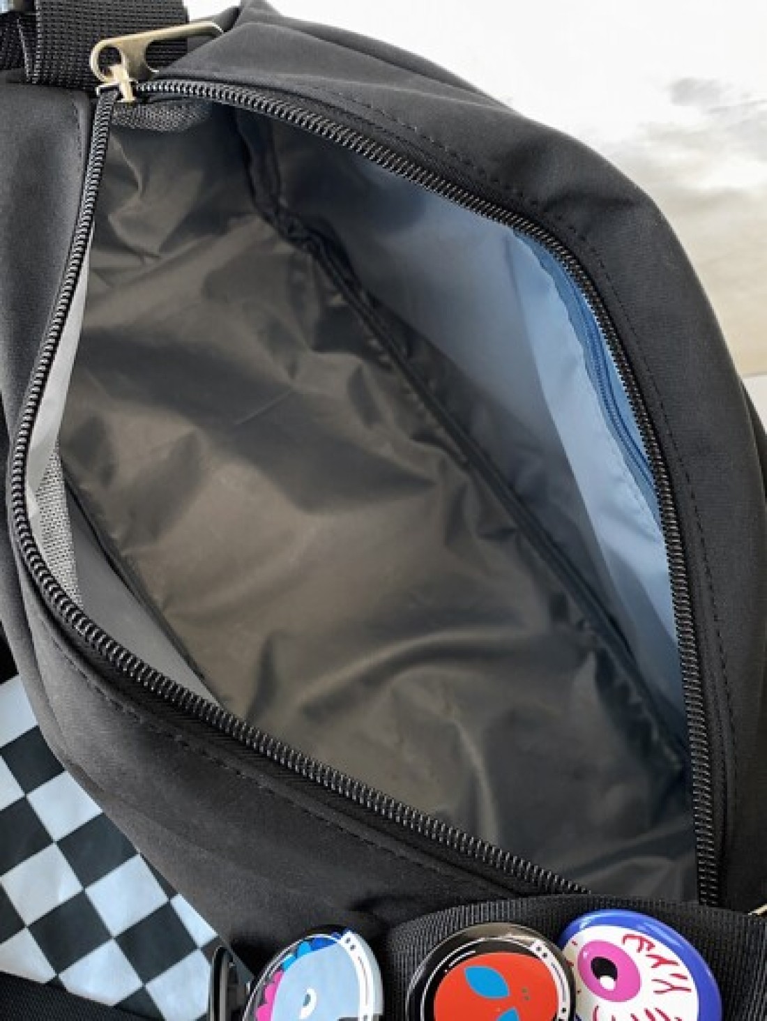 Men s Casual Versatile Water Proof Nylon Material Cartoon Pendant With Shoulder Diagonal Shoulder Bag And Complimentary Badge Crossbody Bag Sling Bag For Holiday Summer Multi Functional School Bag Stu