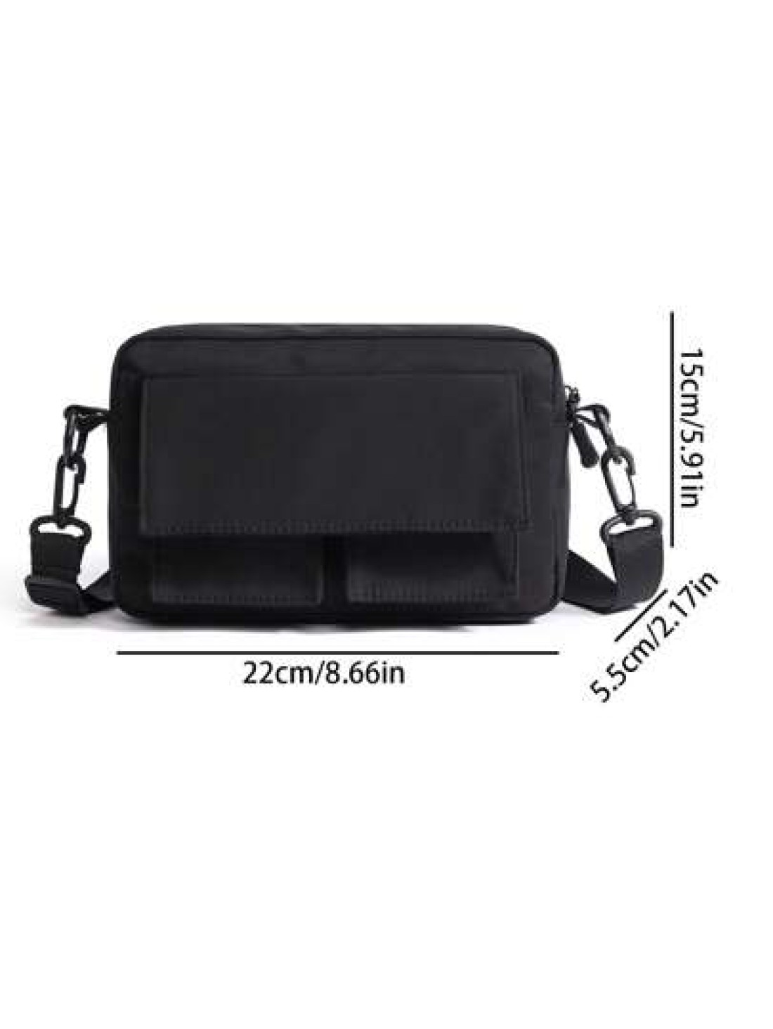 Polyester Square Bag Pocket Front Zipper Gift For Father Schoolbag Sling Bag Sport Bag For High School University Student For Travel College School Minimalist Shoulder Bag Crossbody Bag Sling Bag Cyli