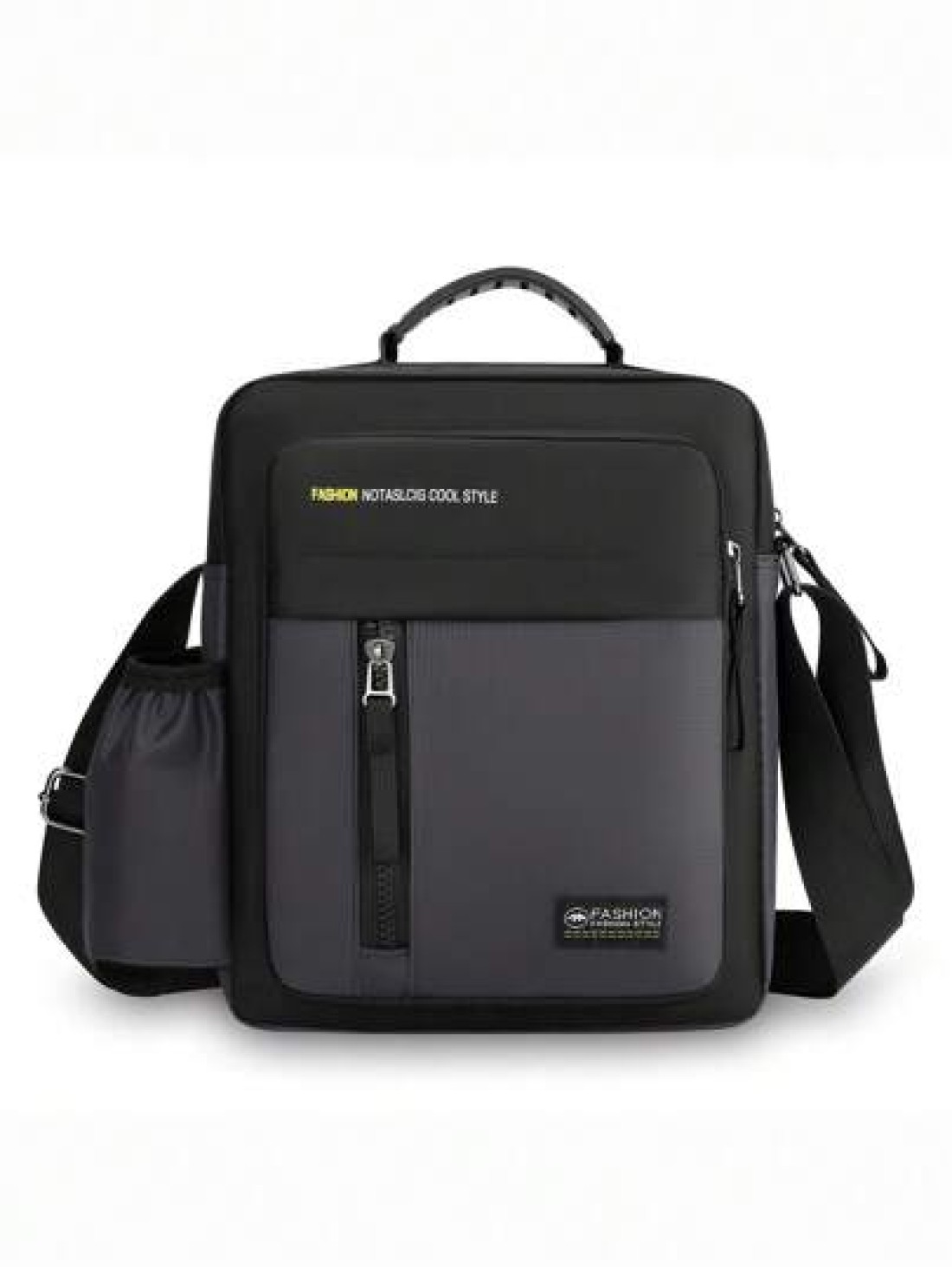 1pc Zipper Closure Handbag New Style Fashion Messenger Bag Can Be Carried On Shoulder Crossbody Hand Shoulder Strap Adjustment Buckle Practical Pull Head Can Be Carried On Left And Right Shoulders For