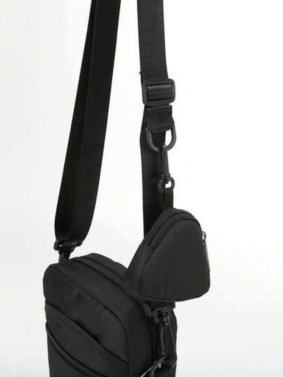 peach tree Nylon Sling Bag For Men Shoulder Crossbody Bag Small Pouch Headphone Holder Casual Lightweight Messenger Bag Business Office Accessory Gift For Teens College Students Christmas Mini Bag Sma