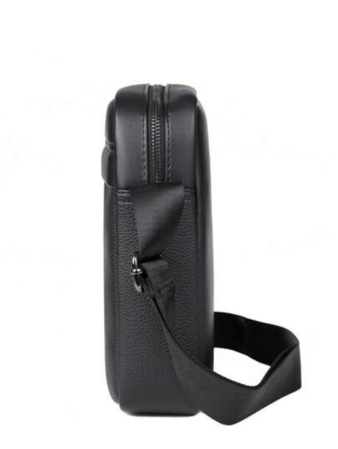 saroxi 1pc Men s PU Leather Square Shoulder Bag Casual Crossbody Bag With Side Pocket Summer Casual Messenger Bag Versatile Scratch Resistant For Commuting Simple Style Black Bag Gift For Boyfriend Hu