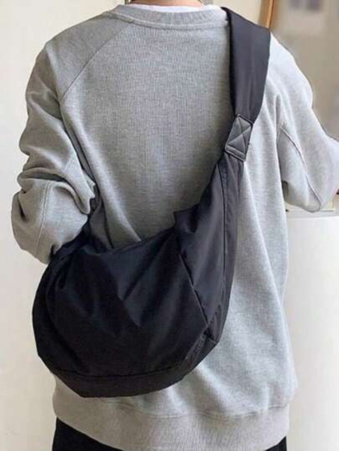1pc Forest Style Men s Shoulder Bag Tote Bag Large Capacity Lightweight Diagonal Crossbody Dumpling Bag Casual Shoulder Boho Crescent Messenger Bag Nylon Backpack