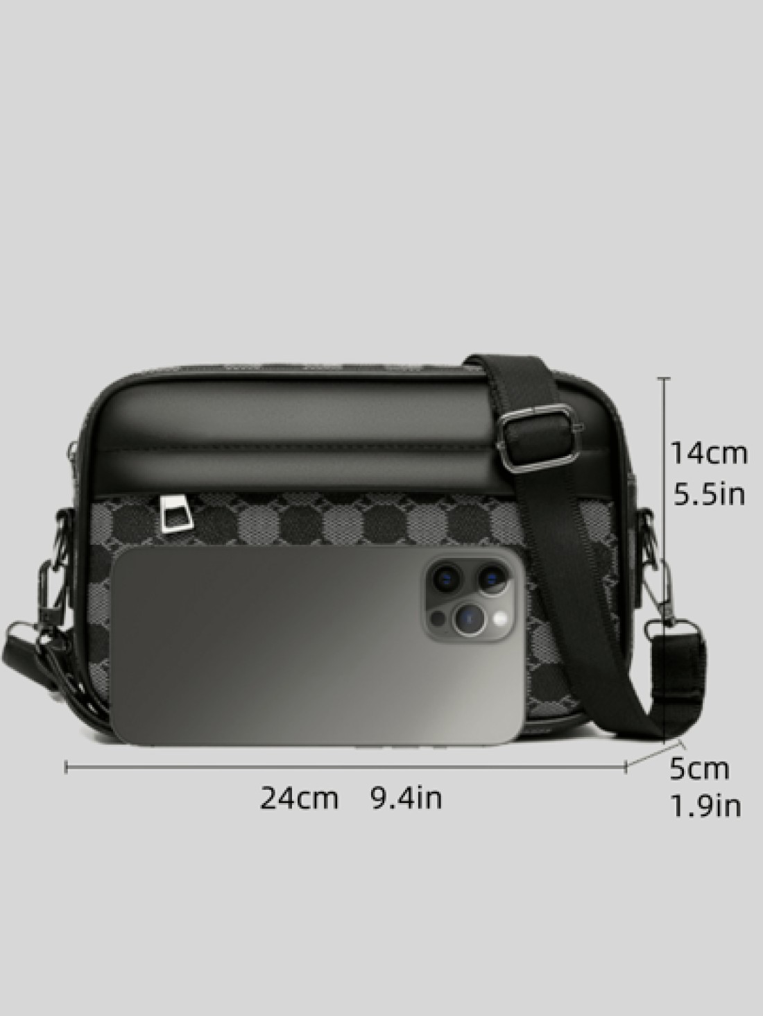 Men s Diagonal Shoulder Strap Messenger Bag Simple Fashion Handheld Zipper Closure Bag Suitable For Men s Daily Use And Travel Can Be Worn Diagonally Or As A One Shoulder Bag