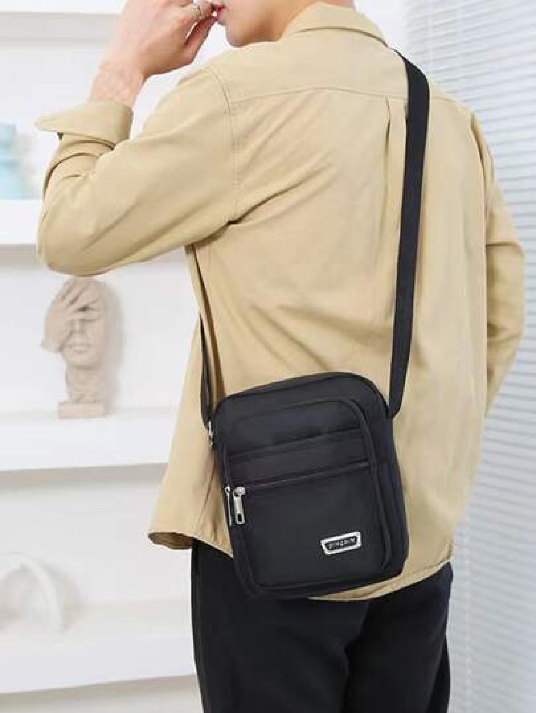 Korean Version Of Leisure Large Capacity Multi Layer Water Proof Crossbody Bag Oxford Cloth Bag Business Bag Collection Wallet Bag Shoulder Bag Students Summer Travel Sling Bag Multiple Pockets Messen