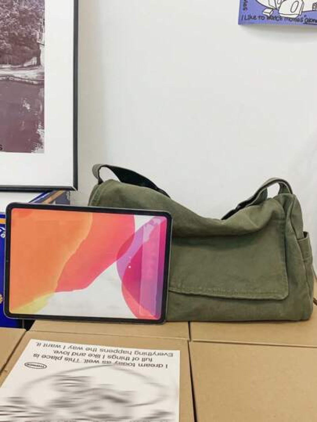 Stylishly Retro Y2K Hobo Crossbody Bag 4 Color Options Canvas Large Capacity Fashion Shoulder Bag Suitable For School Business Outdoor Party Gift Christmas Winter Christmas Gifts Men Bag Laptop Gifts