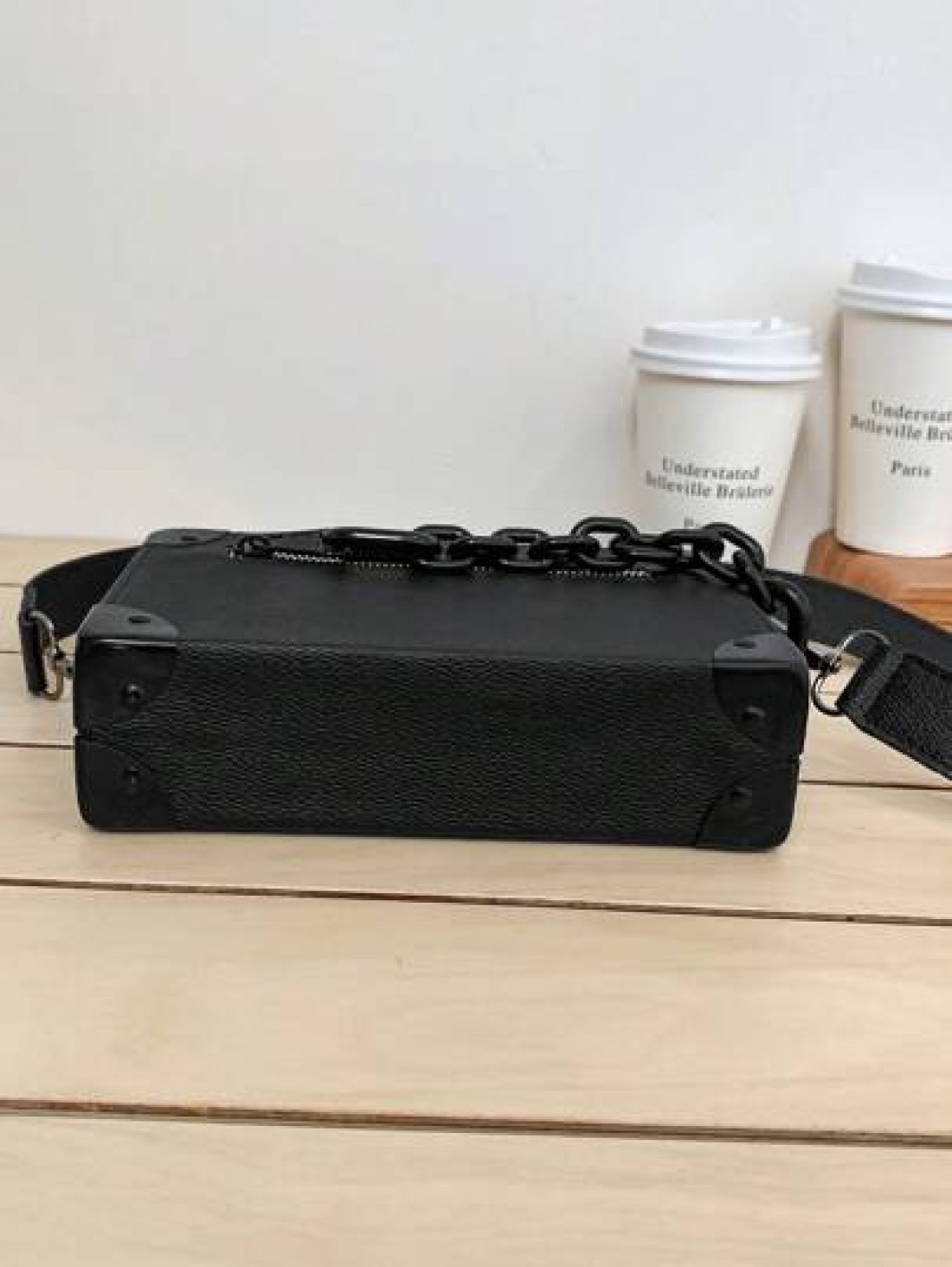 1pc Crossbody Bag Shoulder Bag Apricot Black Brown Elevated Style Sling Vacation School Summer Waterproof Mini Carry On PU Leather Black Personalized Gifts Boyfriend College Bag Freshman Vintage Trave