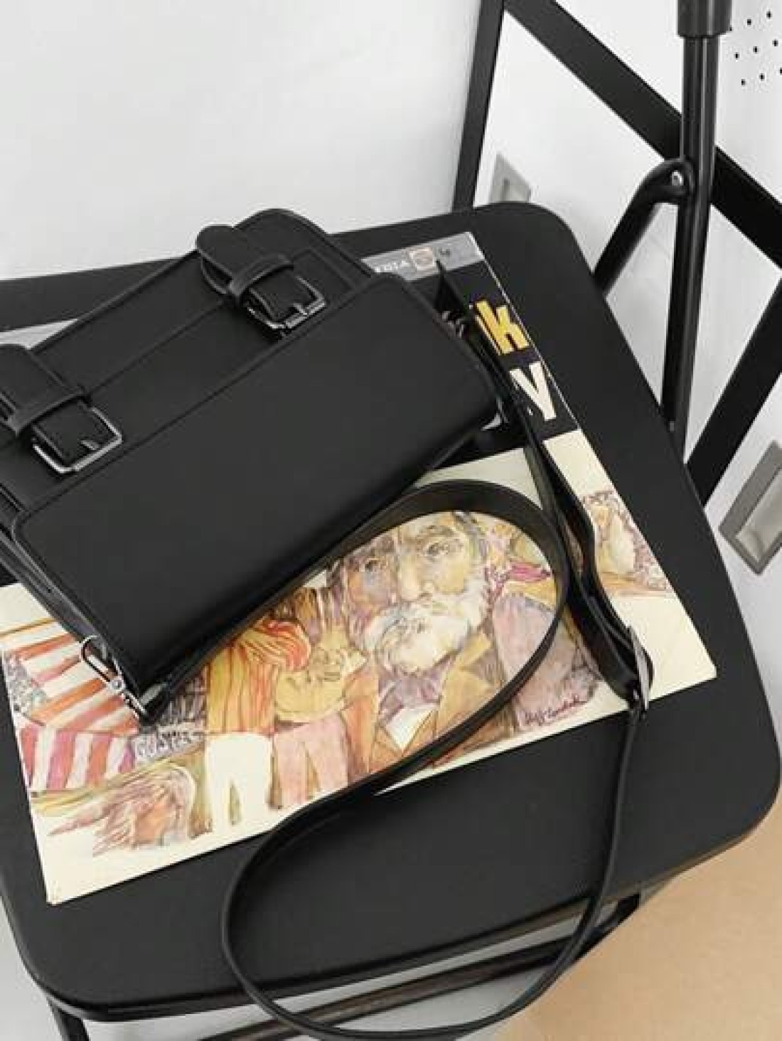 Casual Solid Color Versatile Flap Shoulder Bag Gift Sling Bag For Men Messenger Bag