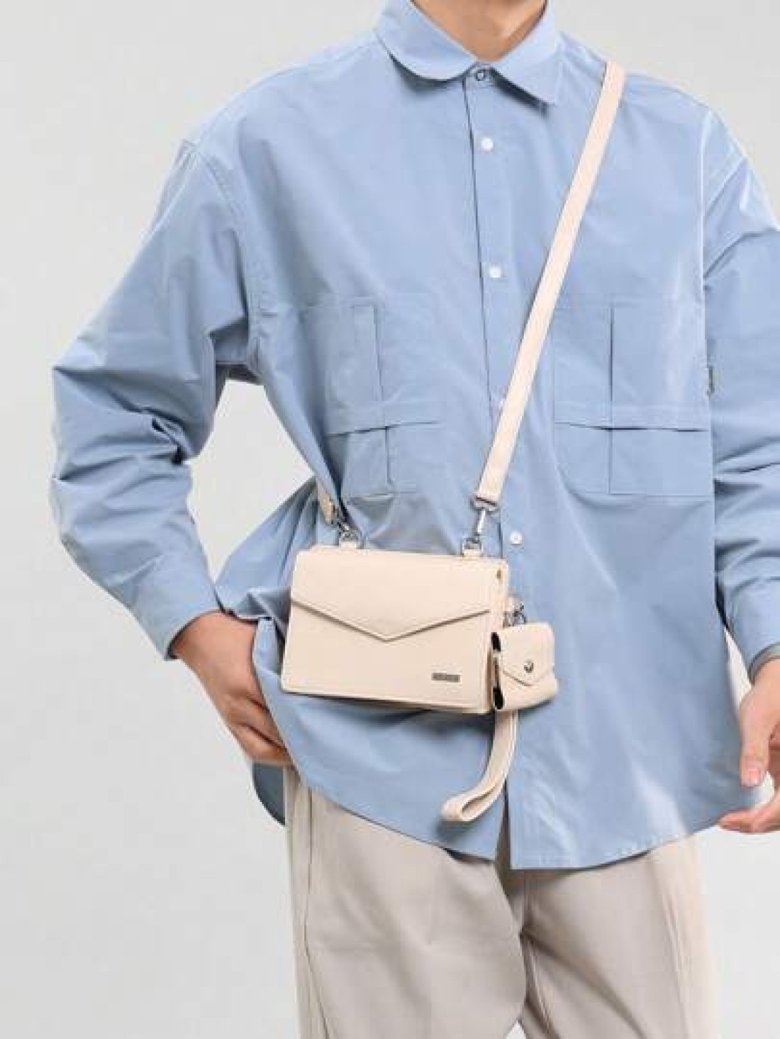 Men s Stylish Crossbody Bag With Coin Purse Square Shoulder Bag Side Bag Sling Bag For Father s Day Gift Commuting Valentine s Day Gift Mini Bag