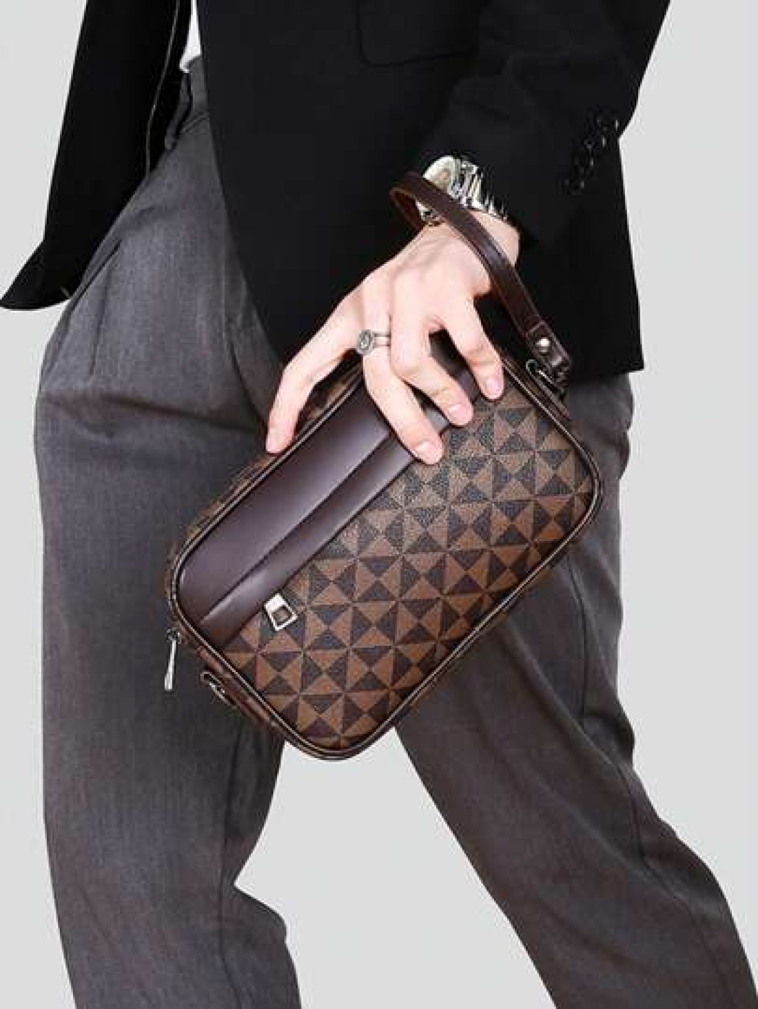 2025 Minimalist Fashion Men s Handbag With Zipper Closure Suitable For Daily Use Travel Vacation Can Be Worn Crossbody Or As A Shoulder Bag