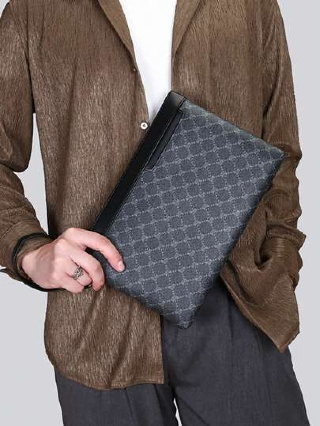 Luxury Designer Casual Men s Clutch Wallet High Quality PU Leather Bifold Wallet Card Holder Phone Pouch