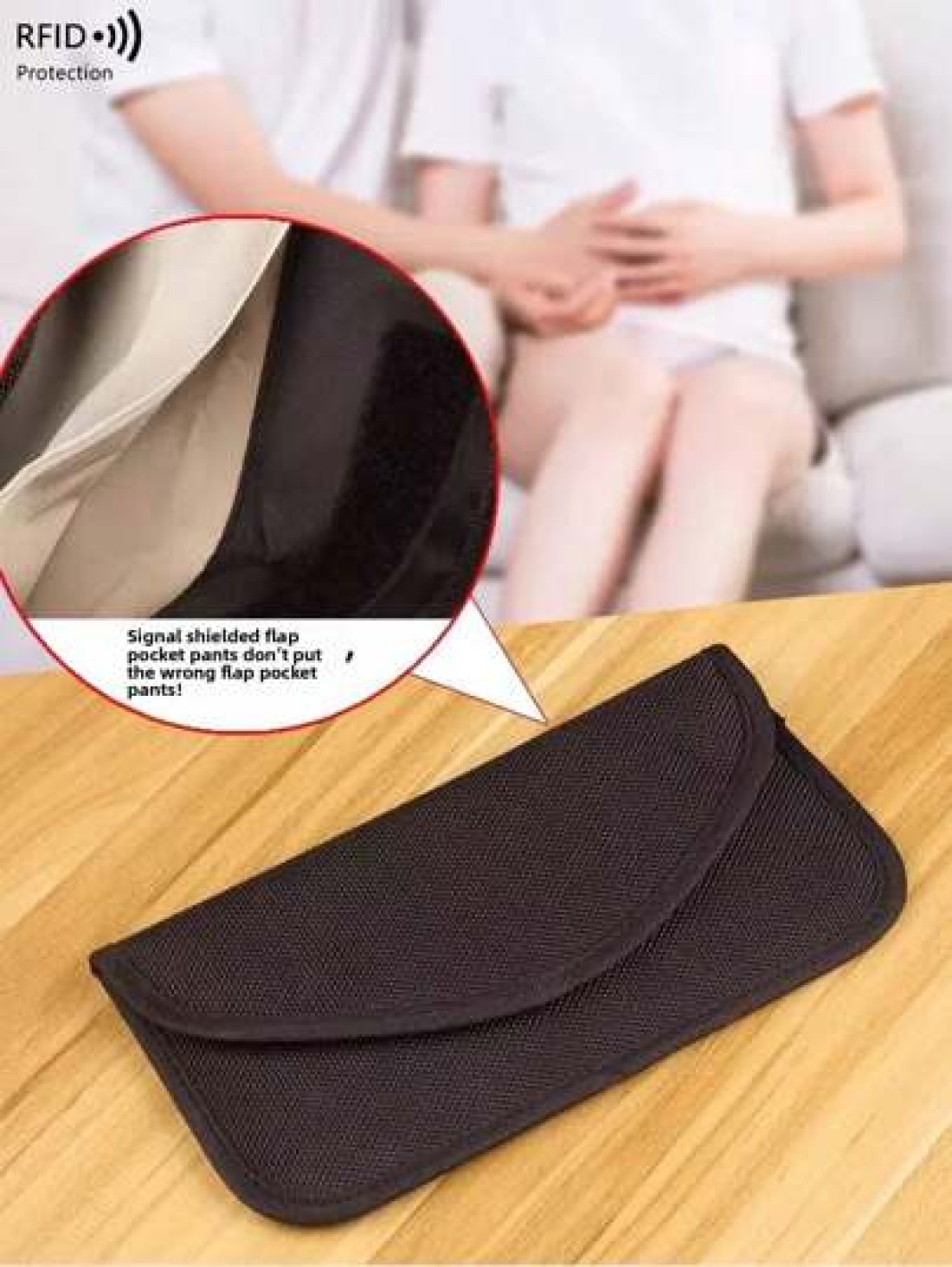 New Cross Border Car Key Signal Shielding Bag Anti Theft RFID Blocking Phone Signal Isolation Pouch Purse Essentials