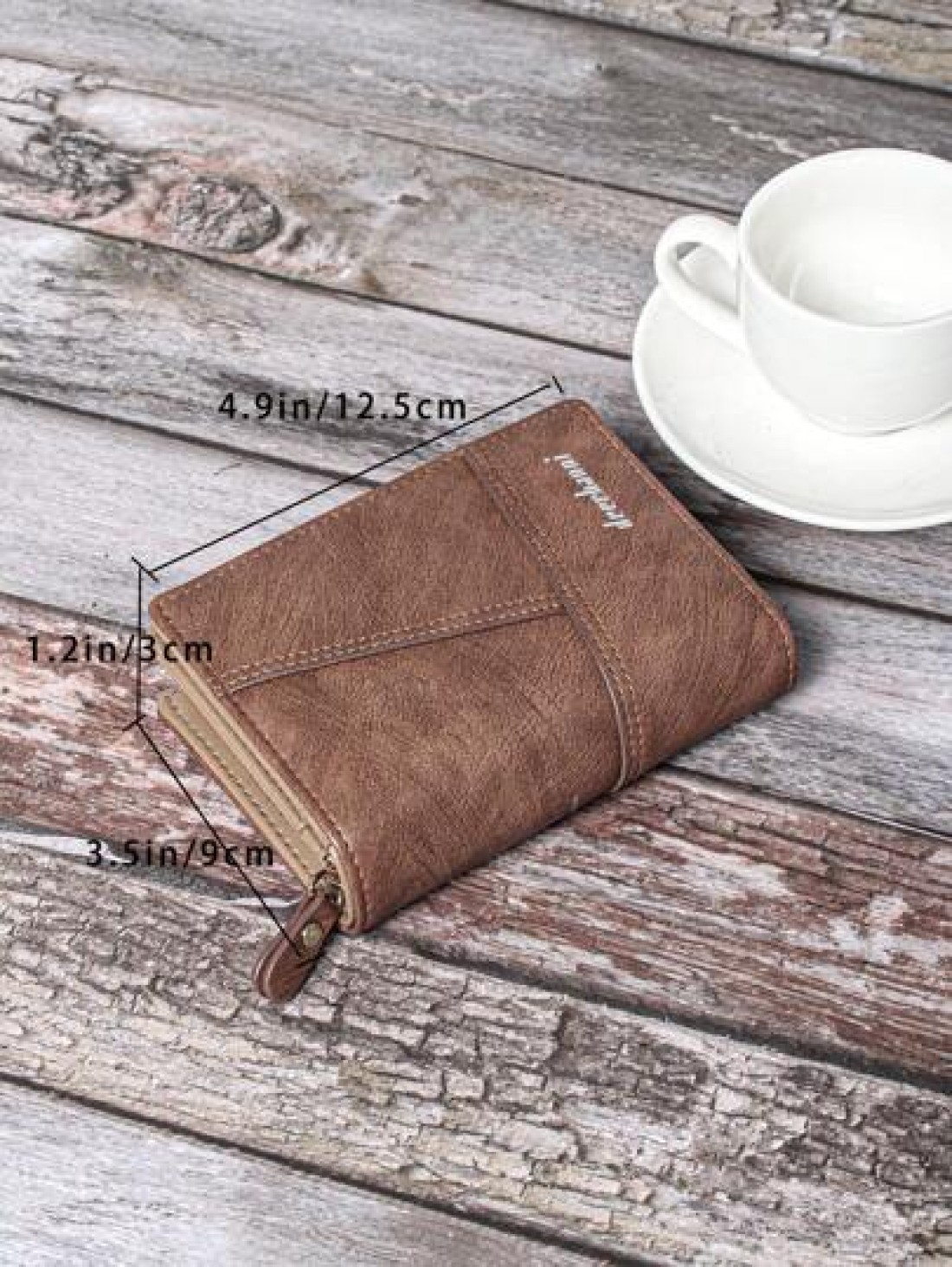 Men s Retro Matte Criss Cross Embroidery Short Wallet With Zipper Closure And Brown Thread Detail Men Clutch Bag For Travel Stuff Large Capacity Anti Theft Lightweight Hand Bag Men Wallet Winter Purse