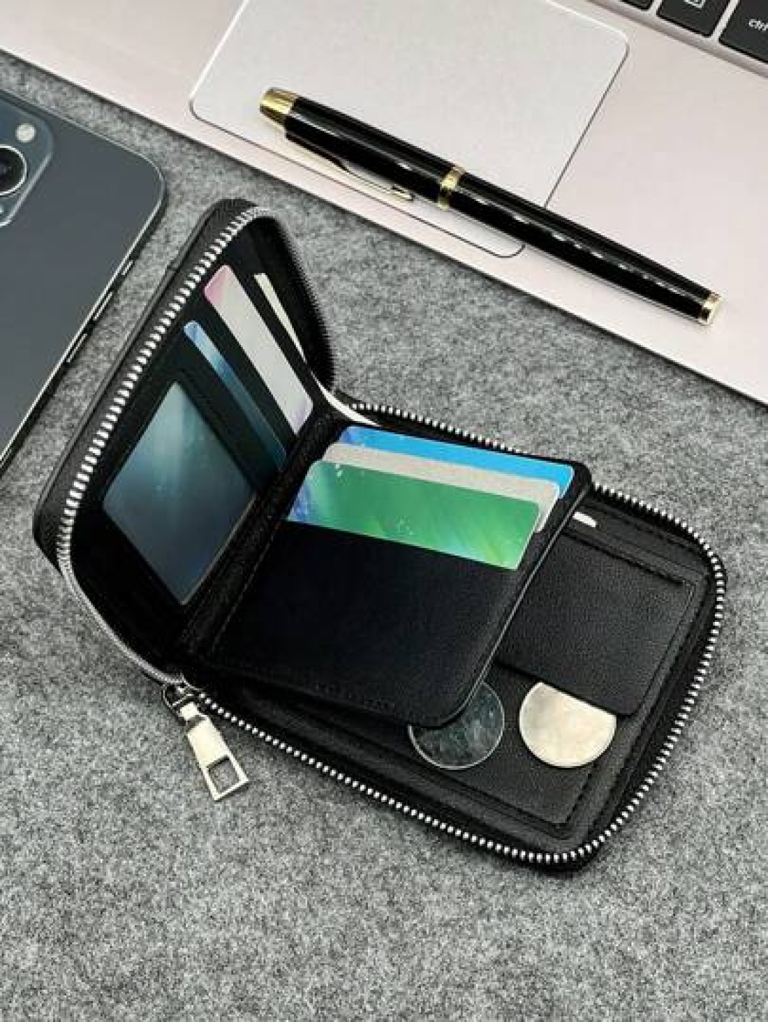 HOVI S Upgrade Your Look With Stylish Business Leather Wallets Fashion Short Wallet Old Money Style Men Vintage Funny Gifts Coin Purse Travel Christmas Purse Holiday Thanksgiving Gifts Vacation Hiking