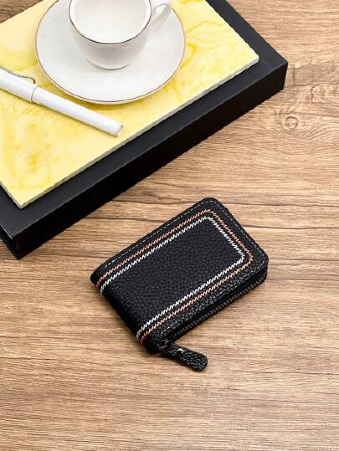 HOVI S Classic Minimalist Card Holder Ultra Thin Portable Card Coin Wallet Multi Function