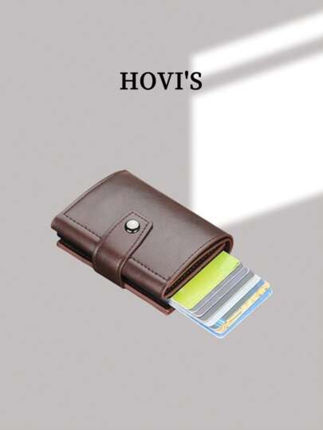 HOVI S Retro Classic Fashion Pop RFID Card Holder Portable Multi Function Wallet Cash Holder Multi Card Position Card Box Autom Mini Bag Small Bag