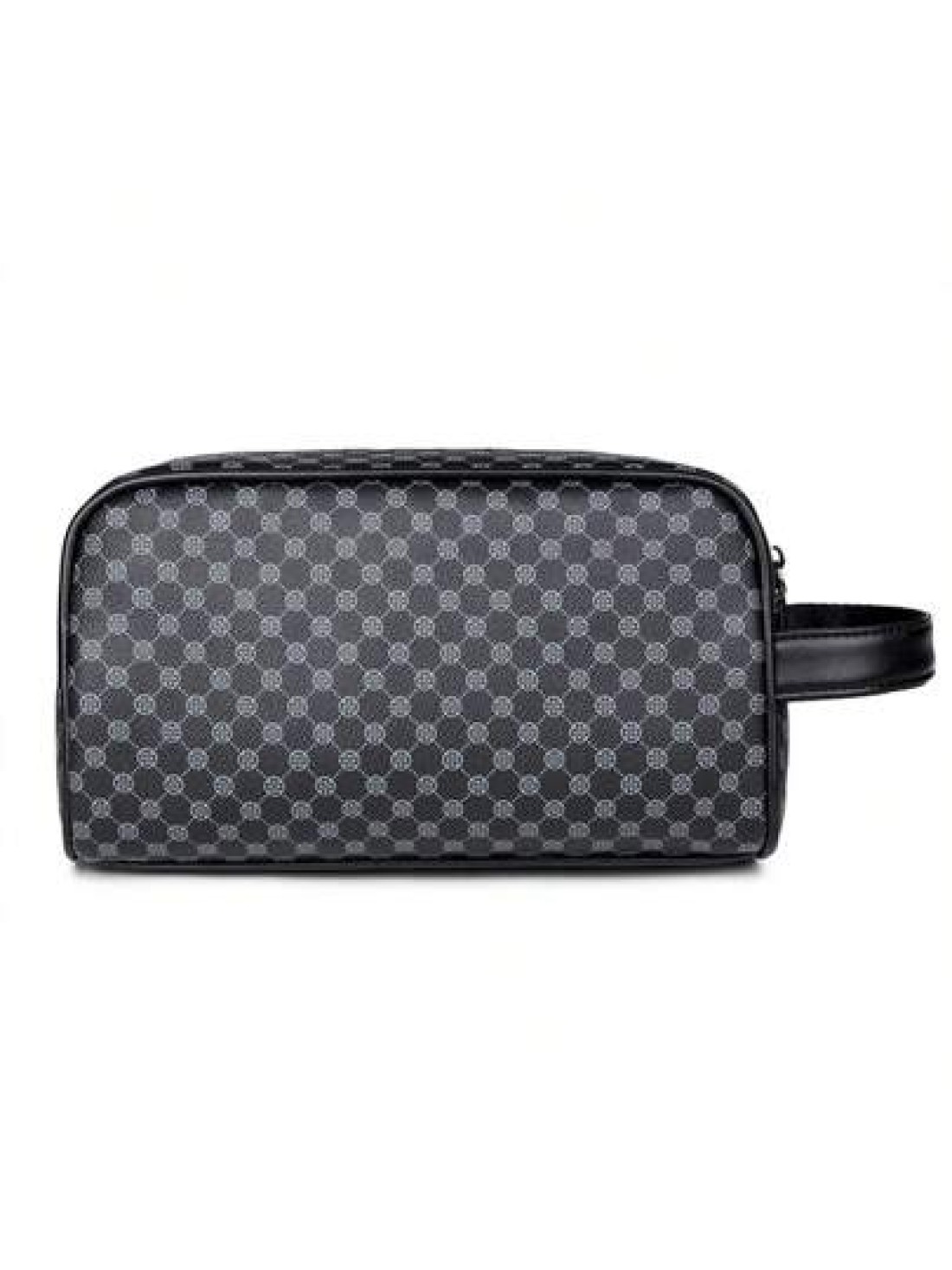 Men s PU Leather Handbag Wallet Business Wrist Bag Anti Theft Clutch Bag Mobile Phone Bag Travel Toiletry Kit Shaving Supplies Organizer