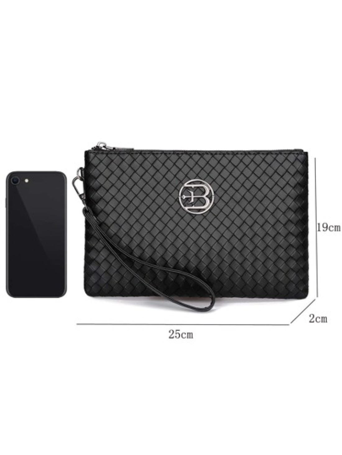Braiding Style Men PU Leather Wallet Purse Money Credit Card Holders Men Wallet Money Bag Business Casual Handbag Wristlet Bag Underarm Bag Envelope Bag Square Bag Student Travel Winter Large Capacity