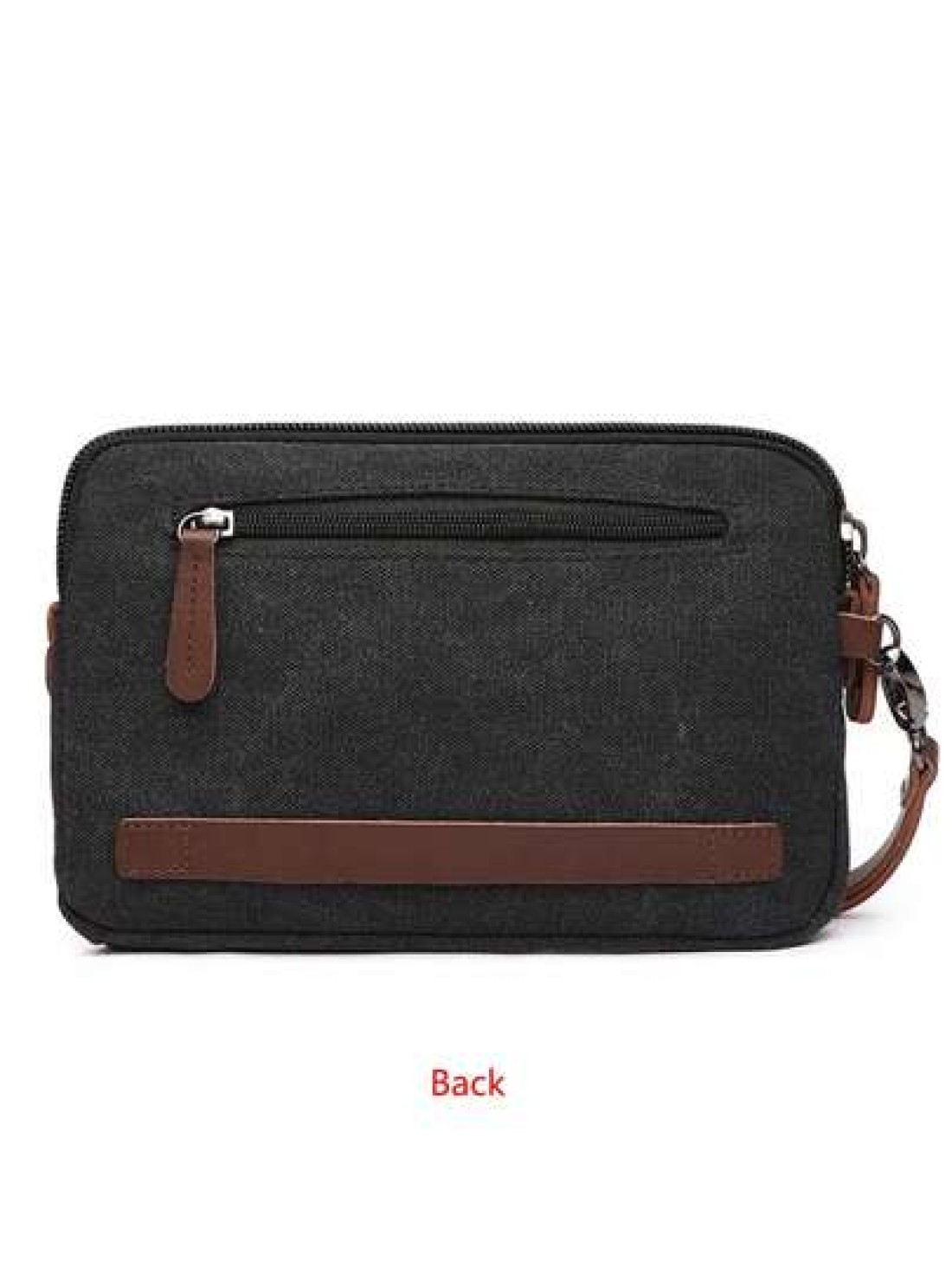 1 Pc Casual Canvas Men Clutch Wrist Bag With Faux Leather Wallet Men Handbag Clutch Bag Long Wallet Coin Purse Phone Bag For Travel And Business Multi Colors Available Purse Essentials