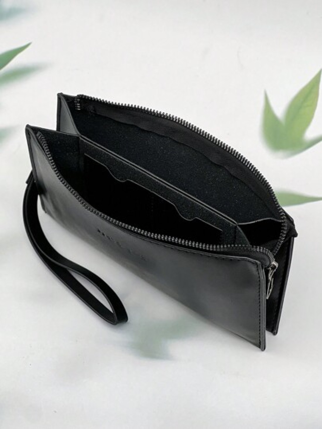 HOVI S Washing Toiletry Bag Men s Handbag For Business Storage Bag Letter Embossed Wristlet Bag Business Clutch Bag Envelope Bag Underarm Bag Square Bag Black Valentines Gift Organizer Purse Men Bag W