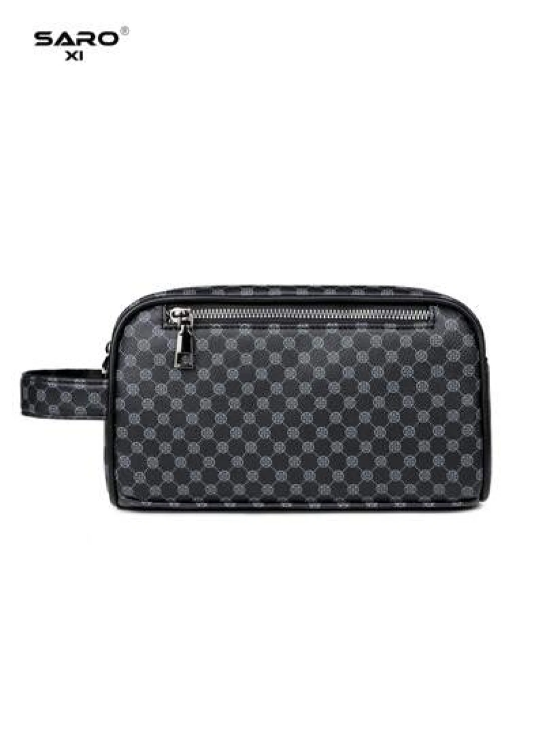 saroxi Men s Large Capacity Fashion Casual Outdoor Travel Hand Wrist Pouch Big Storage Portable High End Simple And Stylish Suitable For Office Gift For Young People Students Men Bag Gifts For Men Chr