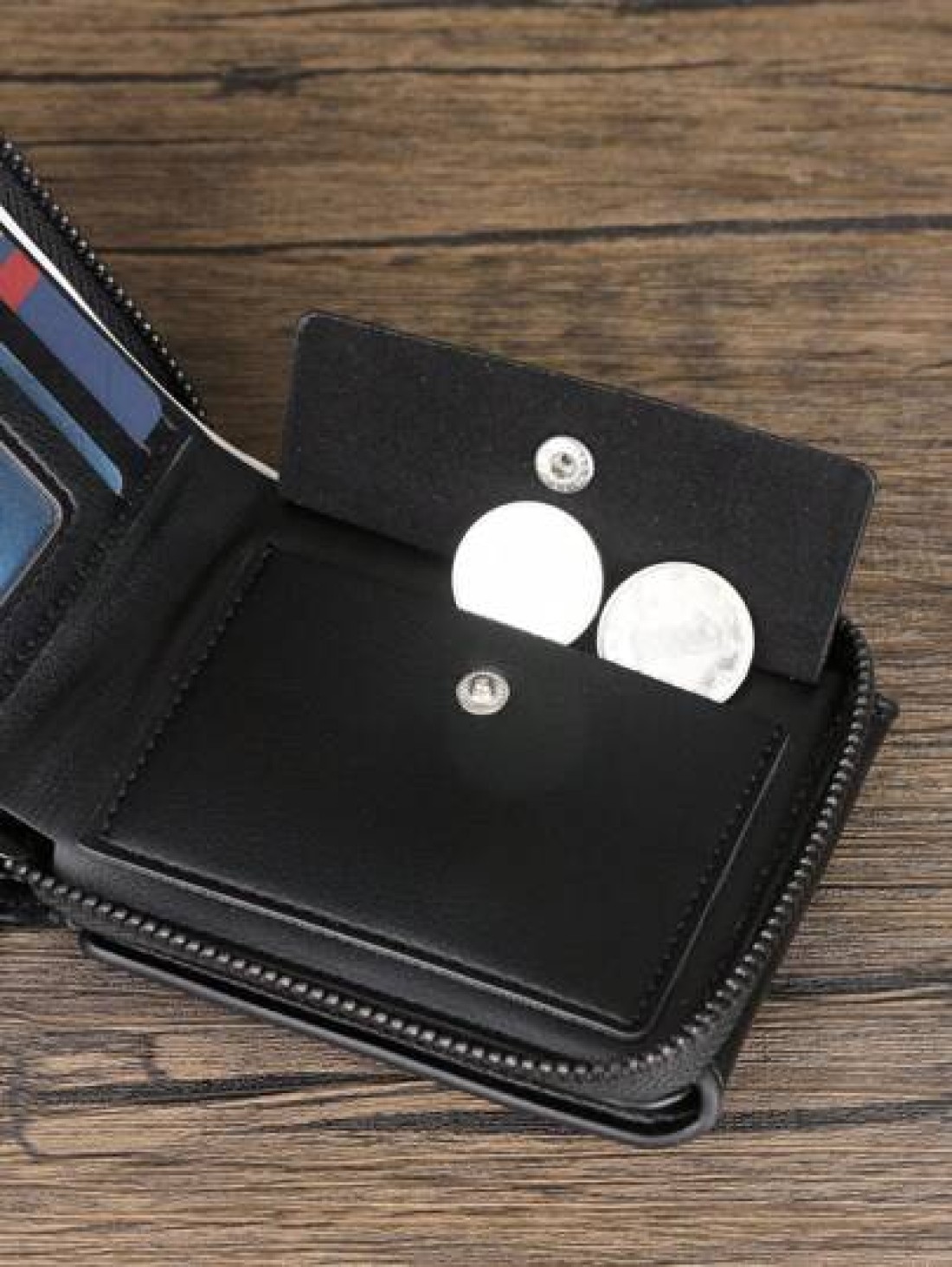 HOVI S Fashionable Minimalist Snap Short Wallet Business Casual Compact Multi Functional Multi Card Slot Wallet Coin Purse Card Holder Men s Wallet