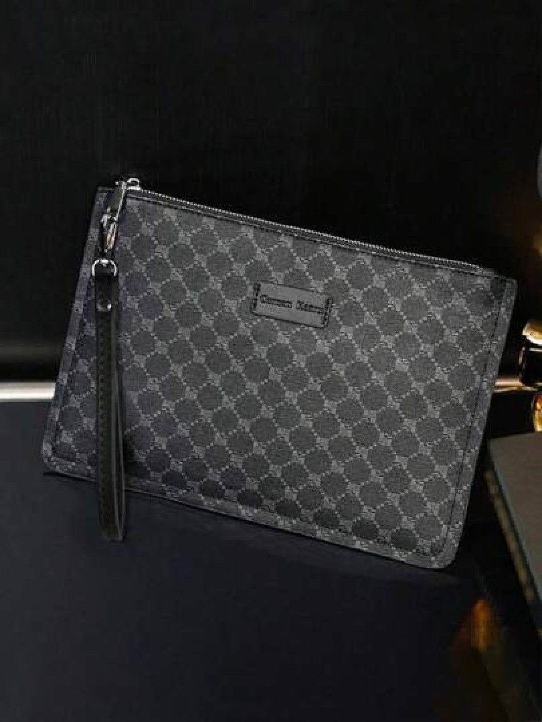 Men Clutch Bag Men Handbag Men Wristlet Bag Waterproof Portable Lightweight For College Business Travel PU Leather Business Simple Style Fashion Streetwear For Men For Boys College Student Gift For Me