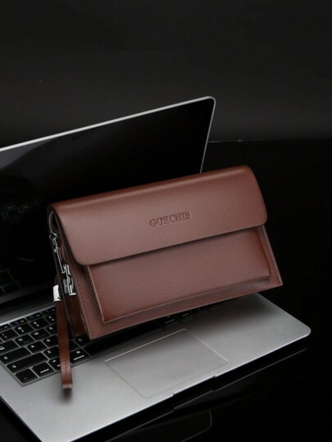 gorchis New Clutch Bag With Multiple Pockets Password Lock Anti Theft Large Capacity Business Casual Style Quality Handbag Wristlet Bag Organizer Storage Portable Wallet Gifts Fall Christmas Scream Me