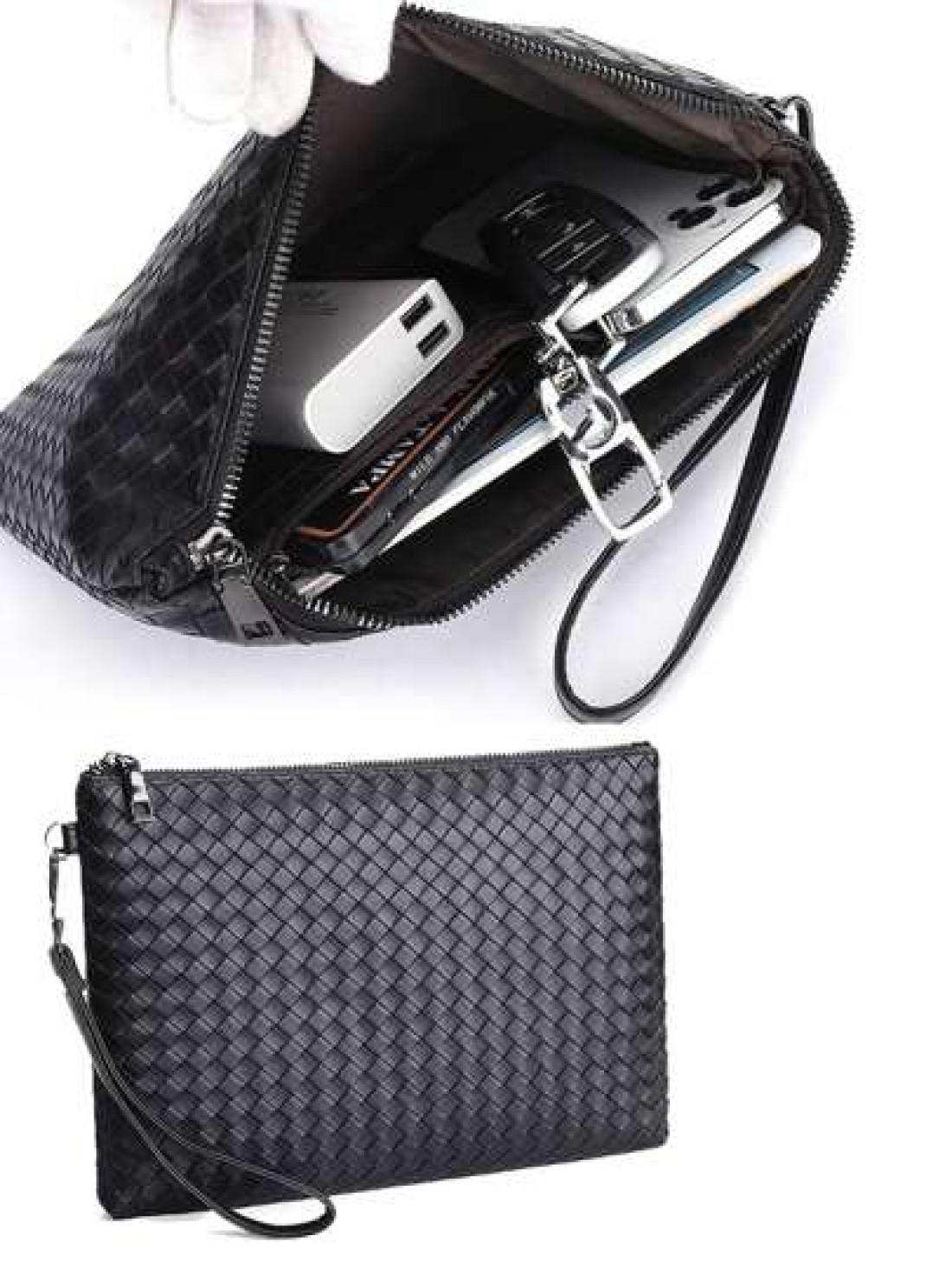 New Men Wallet Male Pu Clutch Purse Coin Purse Large Capacity Pu Leather Business Hand Bags Clutch Bag Handbag Wristlet Bag Envelope Bag Gift For Husband Waterproof Valentines Gift Holiday Wash Bag Ol