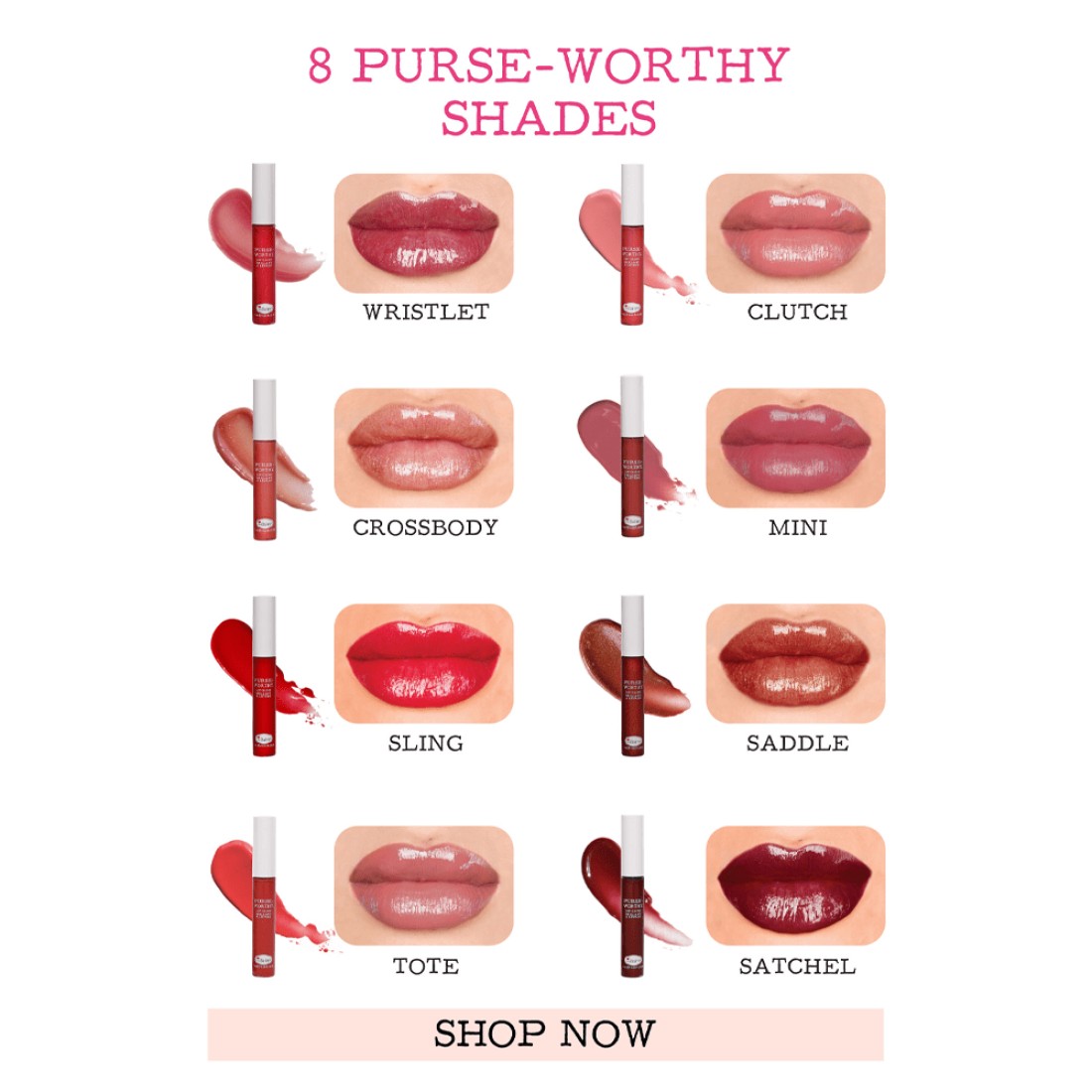 theBalm Purseworthy Lip Gloss -Crossbody
