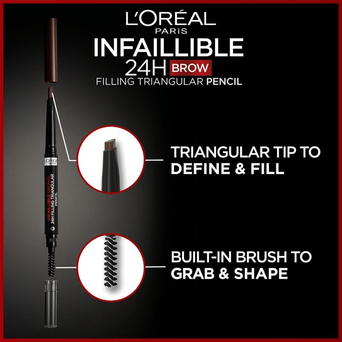 LOreal Paris Infallible Brows 24H Filling Triangular Pencil - 5.23 Auburn