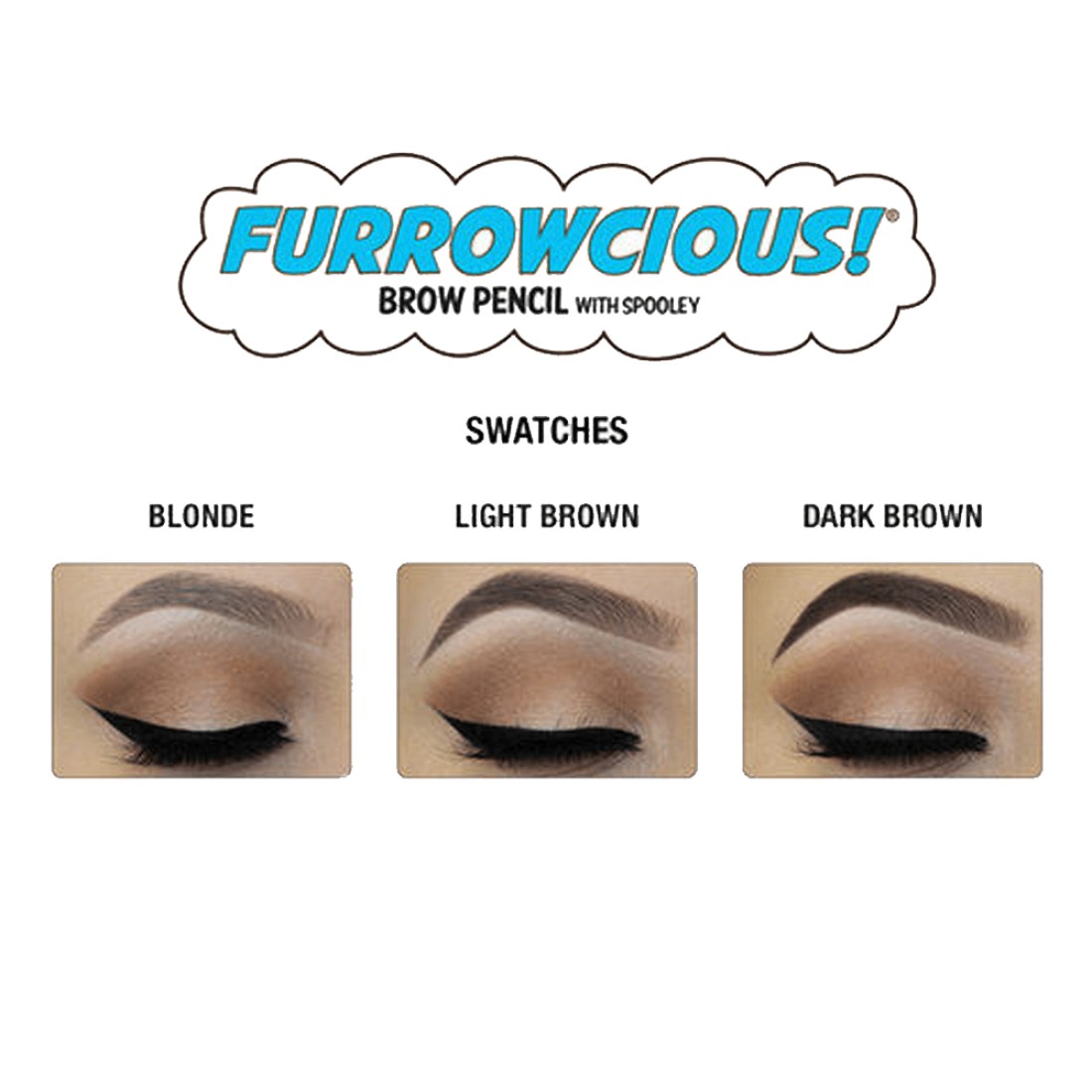 theBalm Furrowcious Brow Pencil with Spooley - Dark Brown