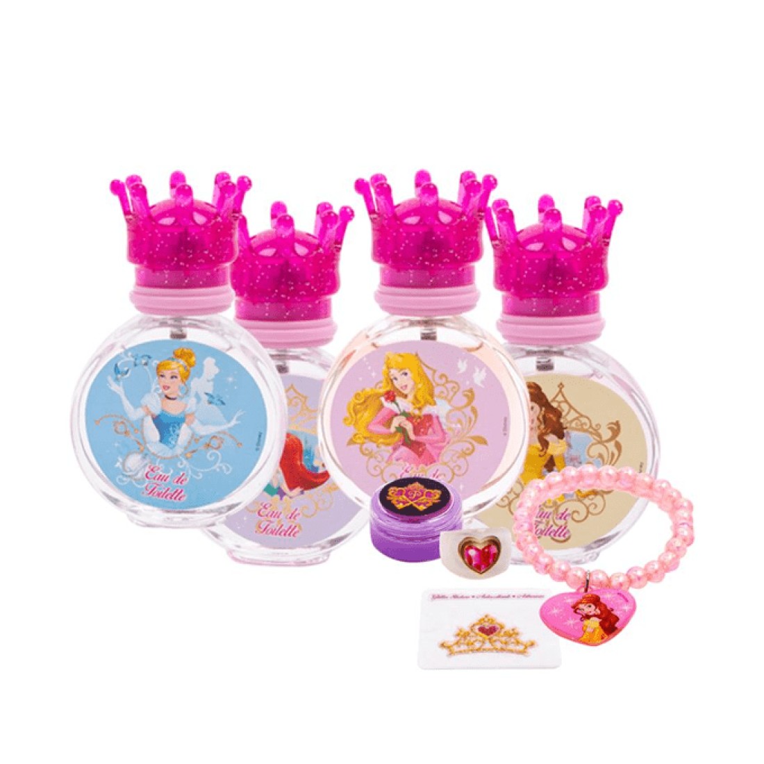 مجموعة عطر برنسيس من ديزني للأطفال - او دي تواليت - 8 قطع