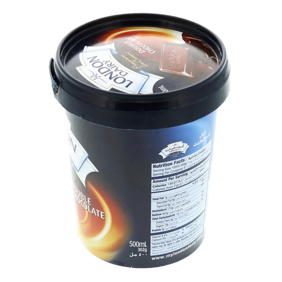London Dairy Double Chocolate Ice Cream, 500ml