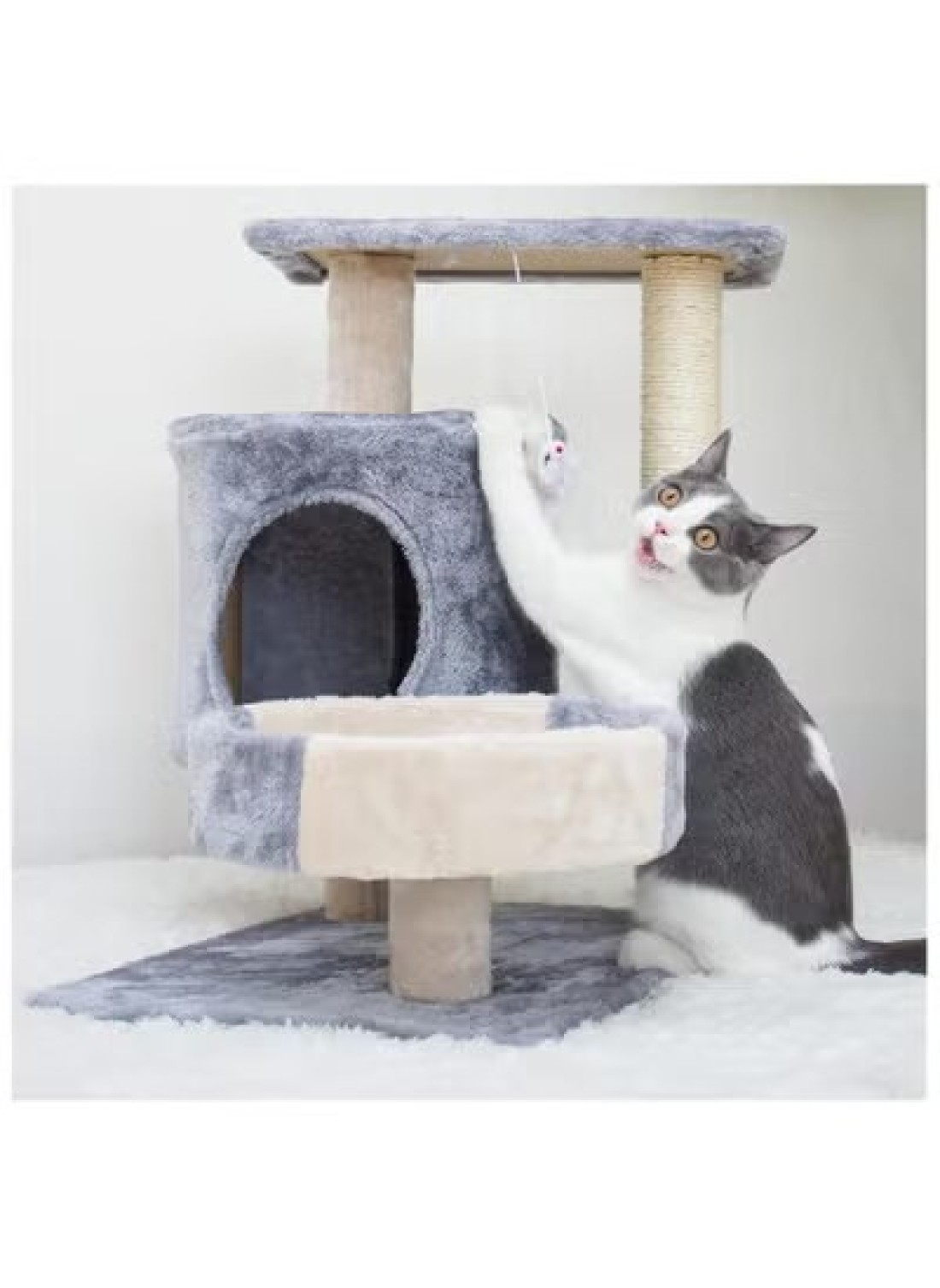Radiotronics Cat Tree/Cat Tower Cat Climbing Frame, cat Litter, cat Tree, cat Jumping Platform, cat Scratch Board, cat Scratch Post, pet cat Supplies Indoor Climbing Activity Cat Tower