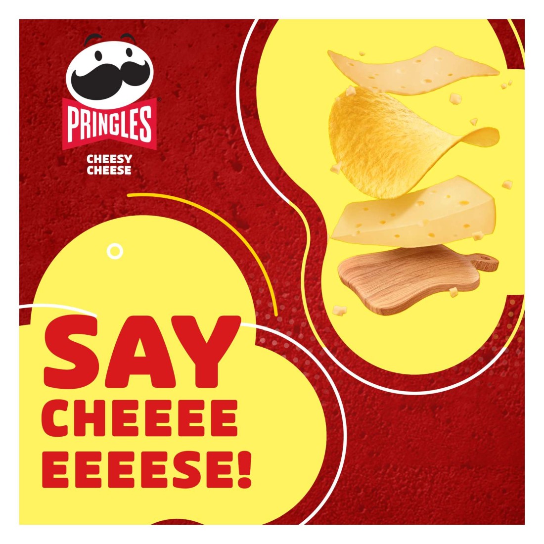 Pringles Cheesy Cheese Potato Chips, 40g