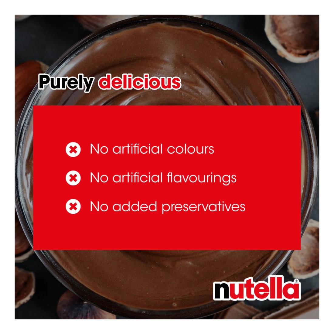 Nutella Hazelnut Chocolate Breakfast Spread Jar 400g