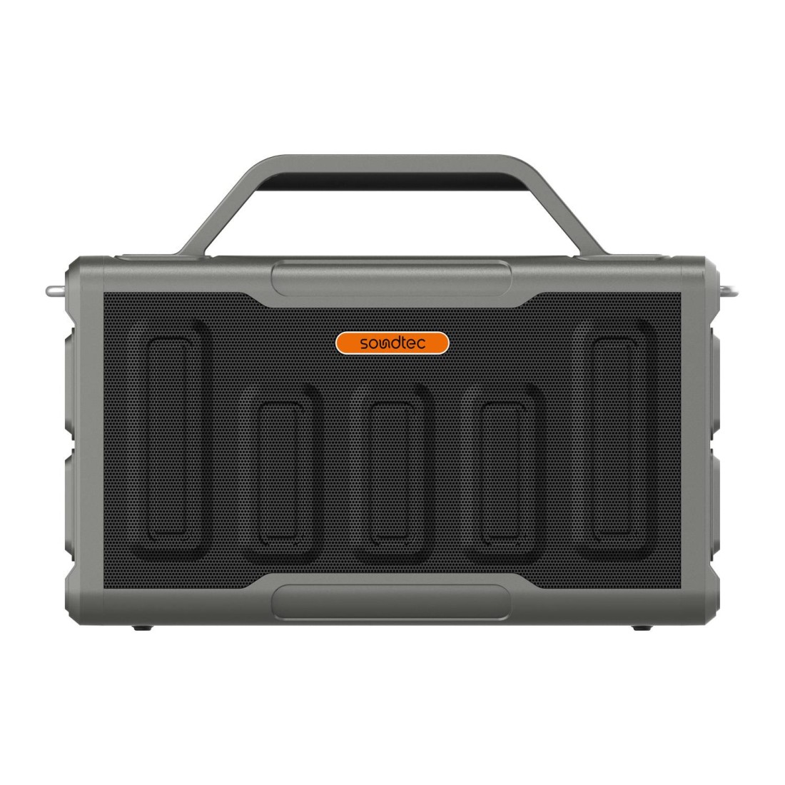 Porodo Soundtec Surge 2.2 Channel Party Speaker, 100W Max Output Power, 12000mAh Battery, Bluetooth V5.0, IPX5 Water-Resistant, Multi-Band Equalizer, RGB Lights
