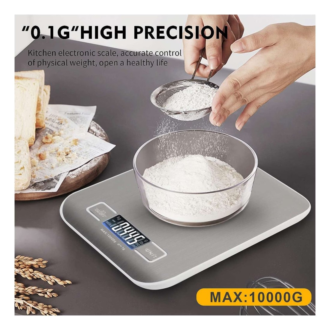Electronic Digital Kitchen Food Scale 14x18cm