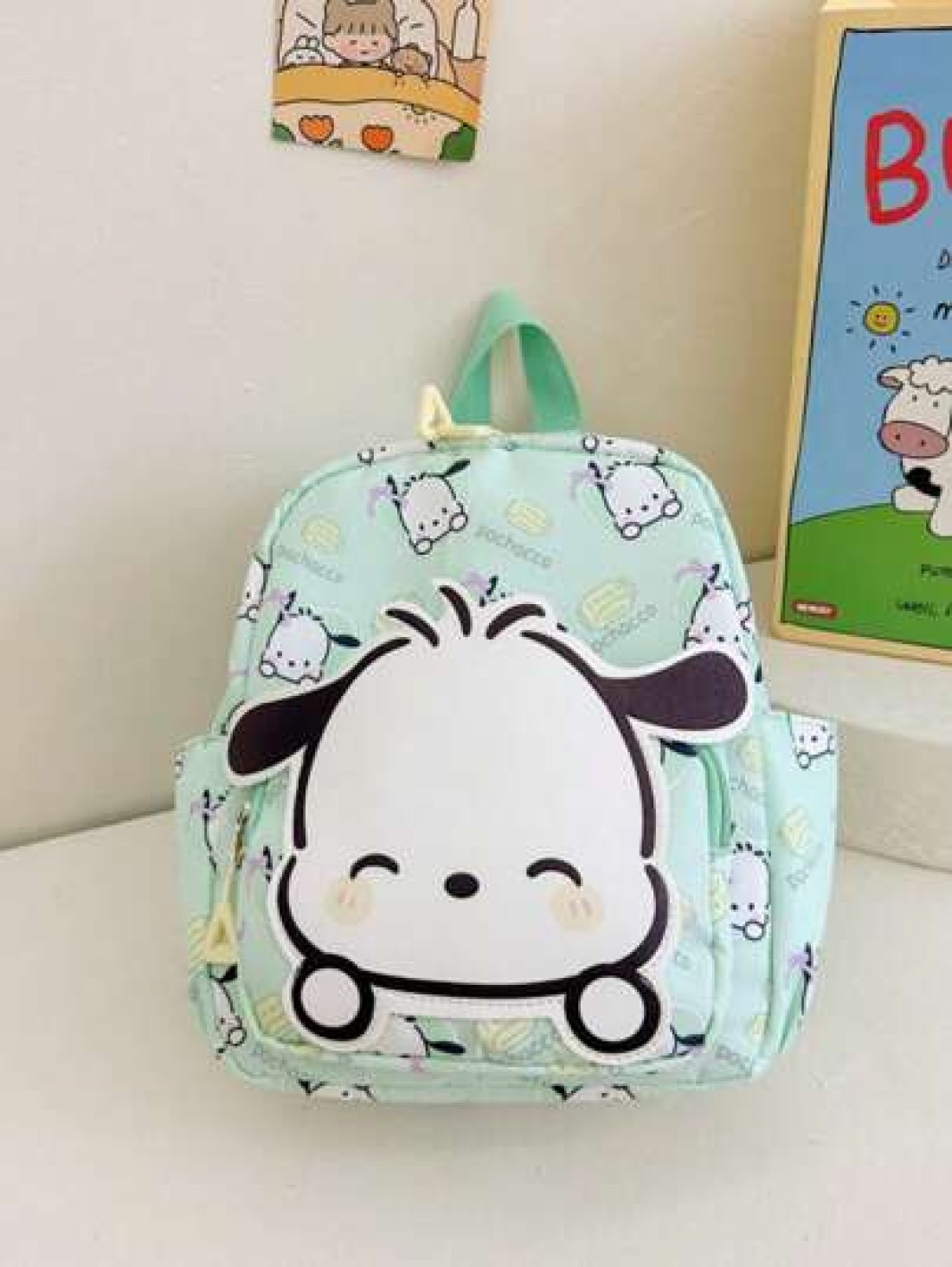 Sanrio حقيبة ظهر كروموني للأطفال للسفر والخروجات الربيعية، حقيبة مدرسية رائعة للحضانة والروضة بطبعات الكرتون