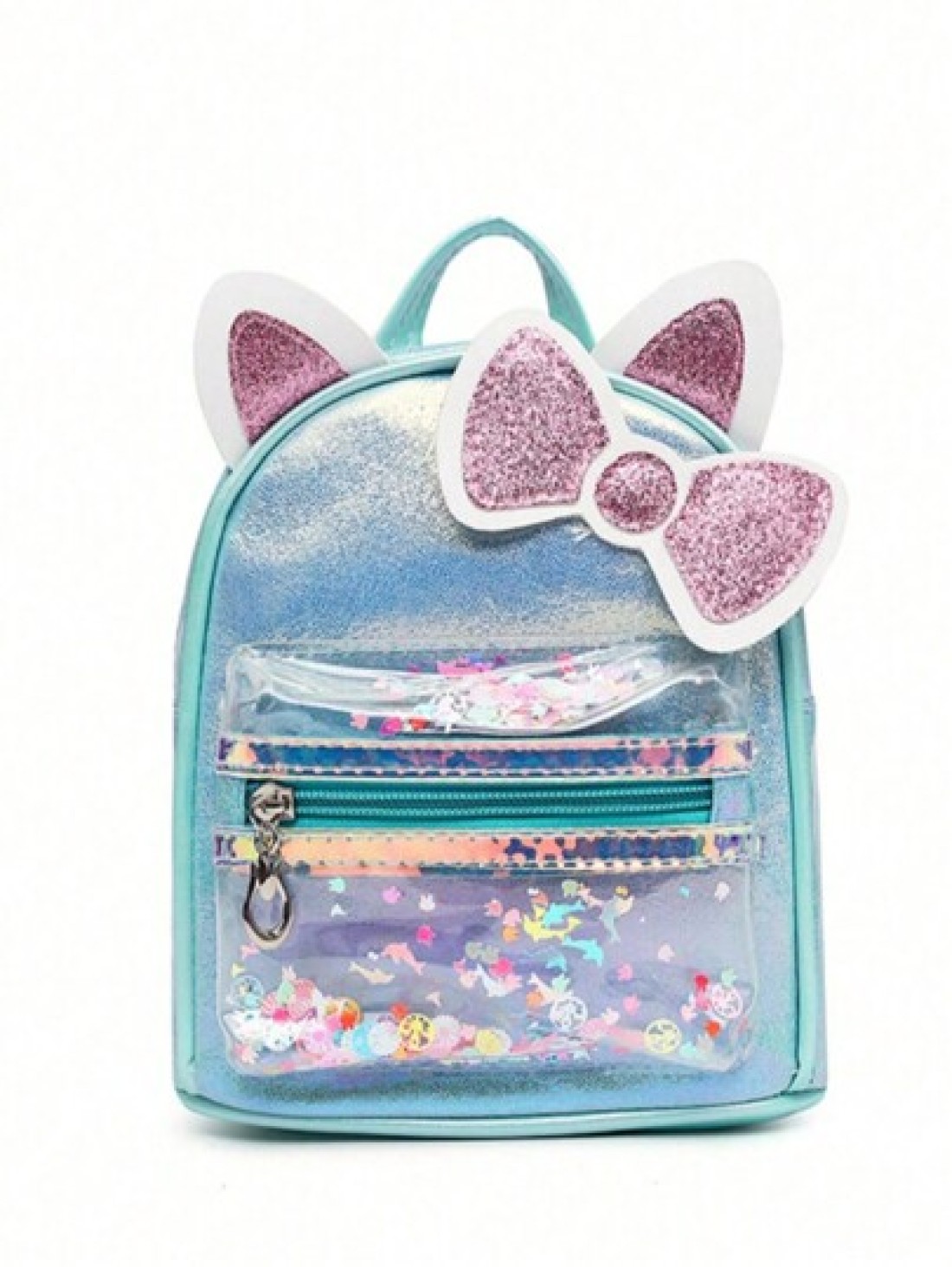 Sanrio Sanrio Sanrio Hello Kitty Backpack Portable For Travel Easy To Use Cute Cat Ears With Bows And Colorful Small Backpack Princess Bag Sweet And Cute Design Birthday Gift Party Gift Halloween Gift