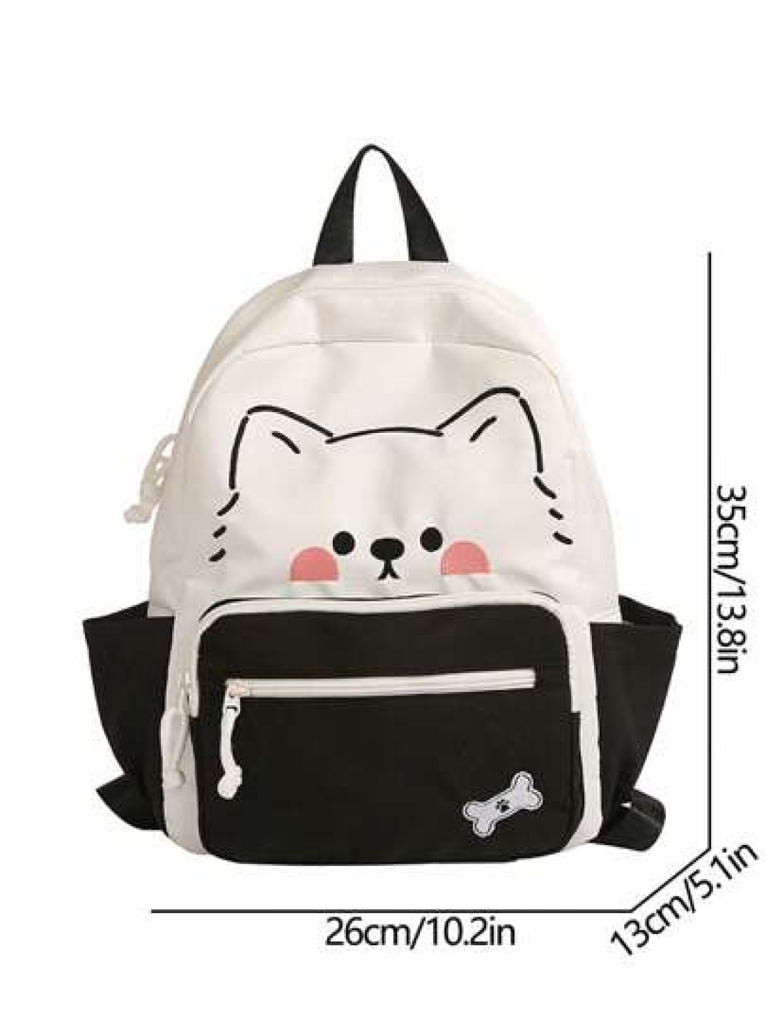 College Style Back To School Cute Versatile Student Backpack For Girls Primary And Secondary School University Small Fresh Nylon Campus Backpack For Girls