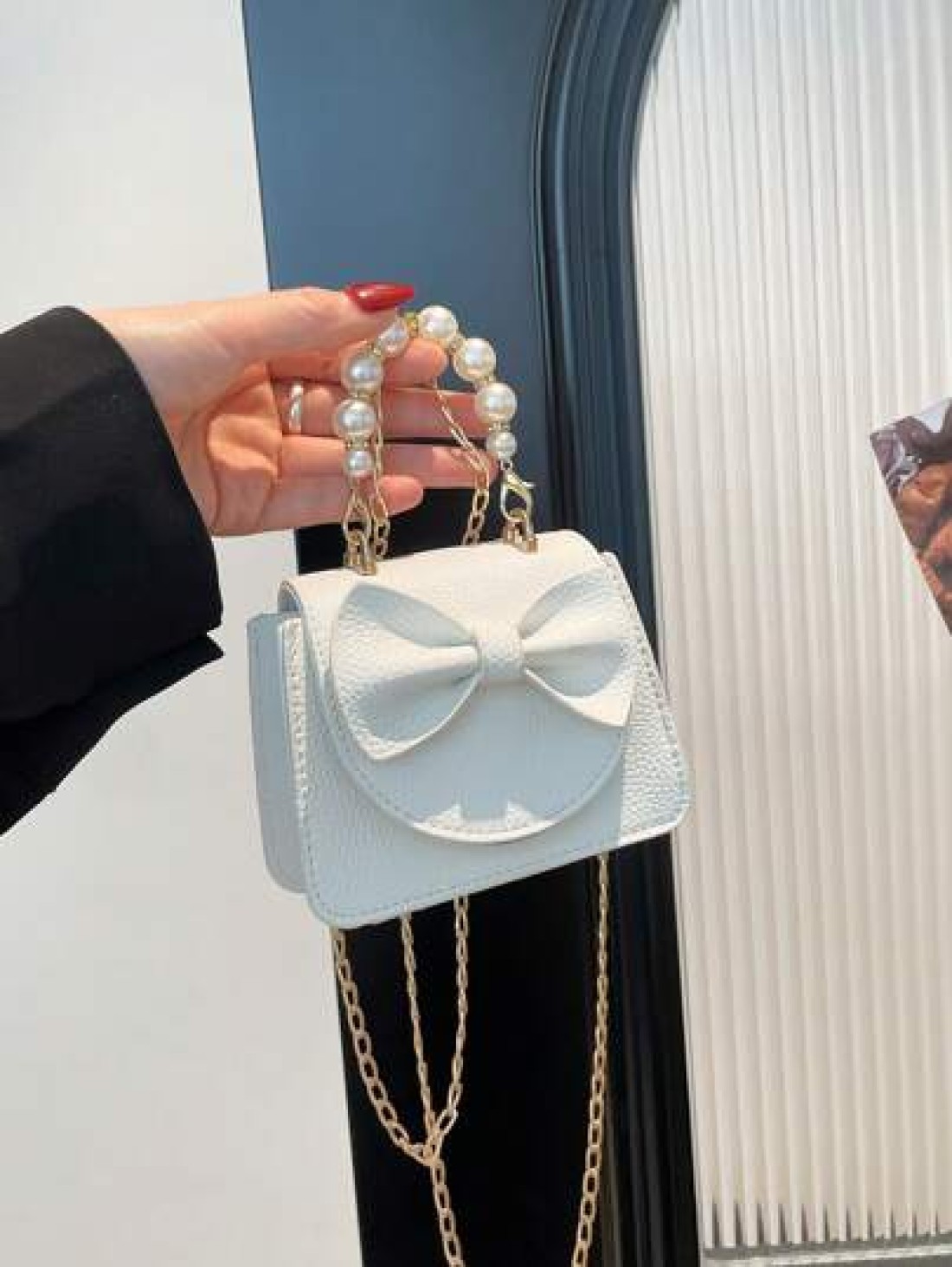 1pc Handbag Pu Flip Top Opening And Closing New Mini Sweet Bow Hot Selling Exquisite Small Square Bag Ins Summer Fashion Handbag Messenger Bag Suitable For Daily Travel And Shopping It Is A Perfect Gi