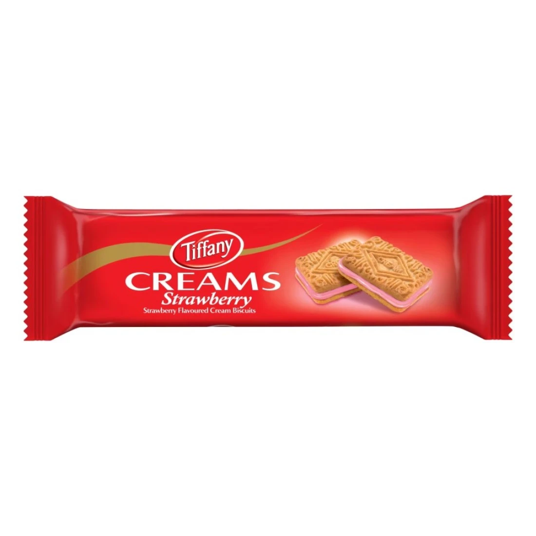 Tiffany Strawberry Flavoured Cream Biscuits, 84g