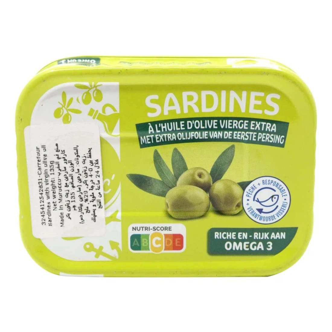 Carrefour Sardines In Extra Virgin Olive Oil 135g